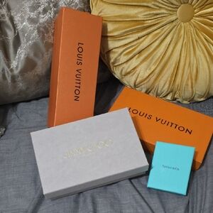 Luxury Designer Shoe & Jewelry Boxes - Louis Vuitton, Jimmy Choo, Tiffany